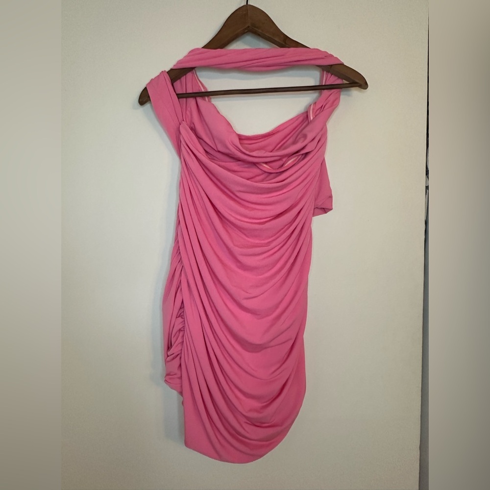 Camila Coelho One Shoulder Pink Dress - Picture 2 of 4